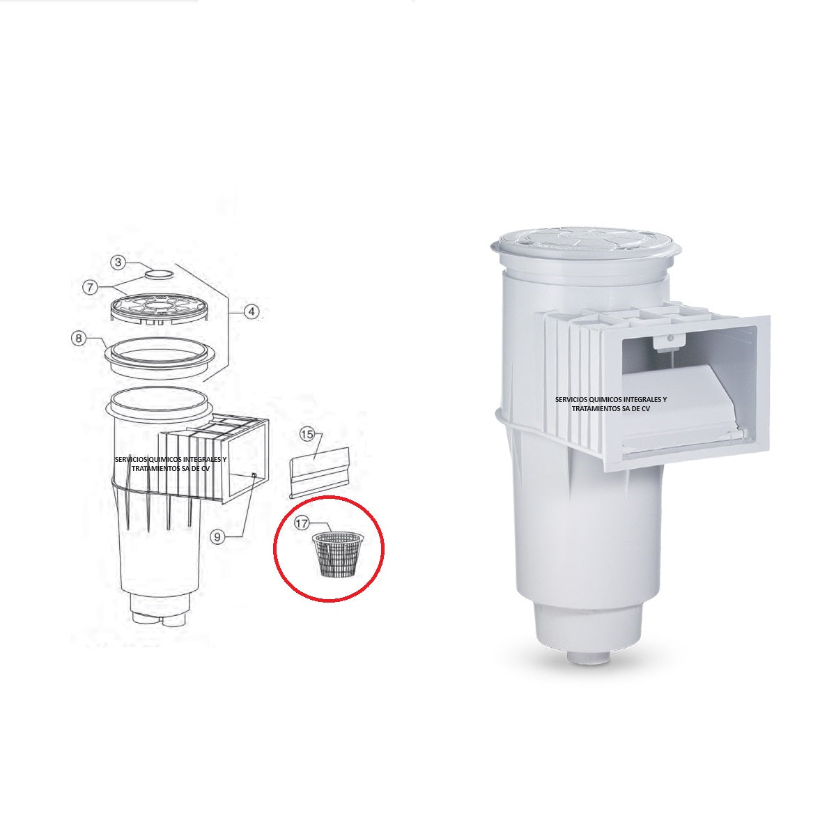 Canastilla para desnatador Admiral S20