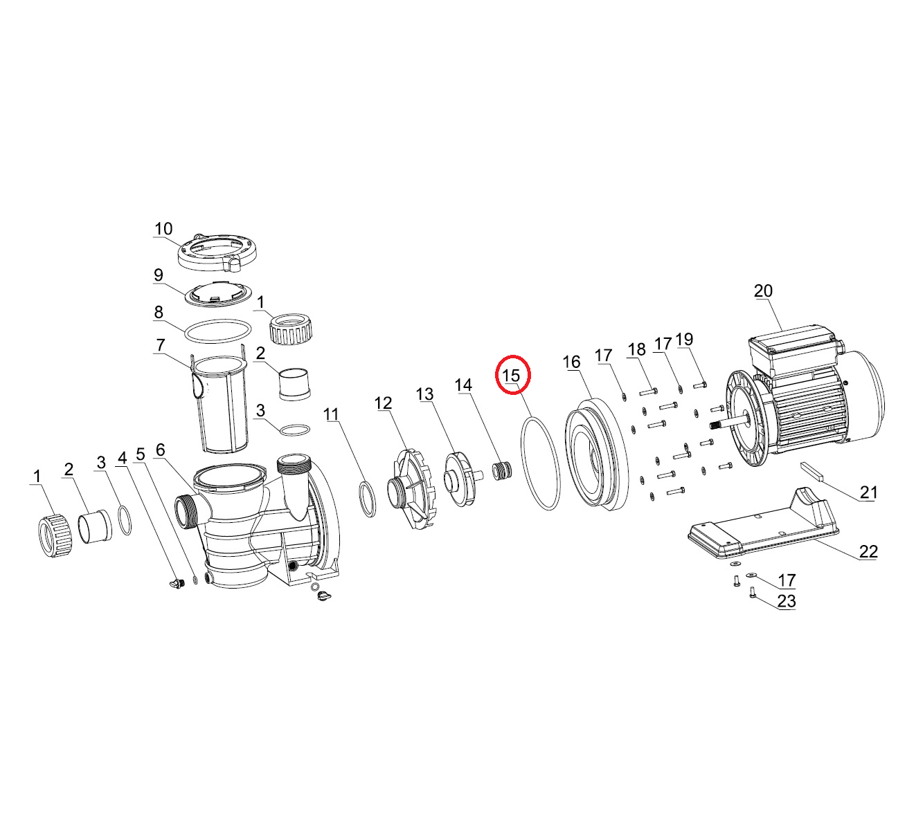 Empaque Oring Cuerpo Bomba Watex Bravo Todos Modelos