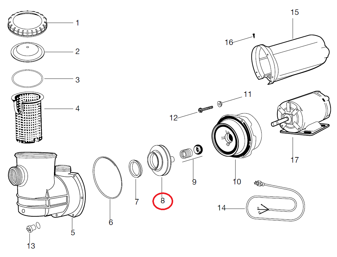 Impulsor Bomba Carvin LR