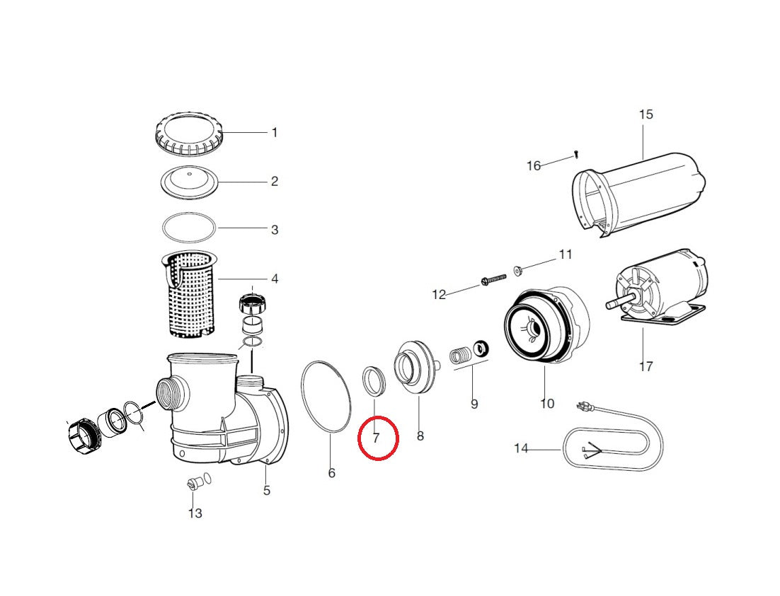 Empaque Oring Sellador Impulsor Bomba Carvin LR