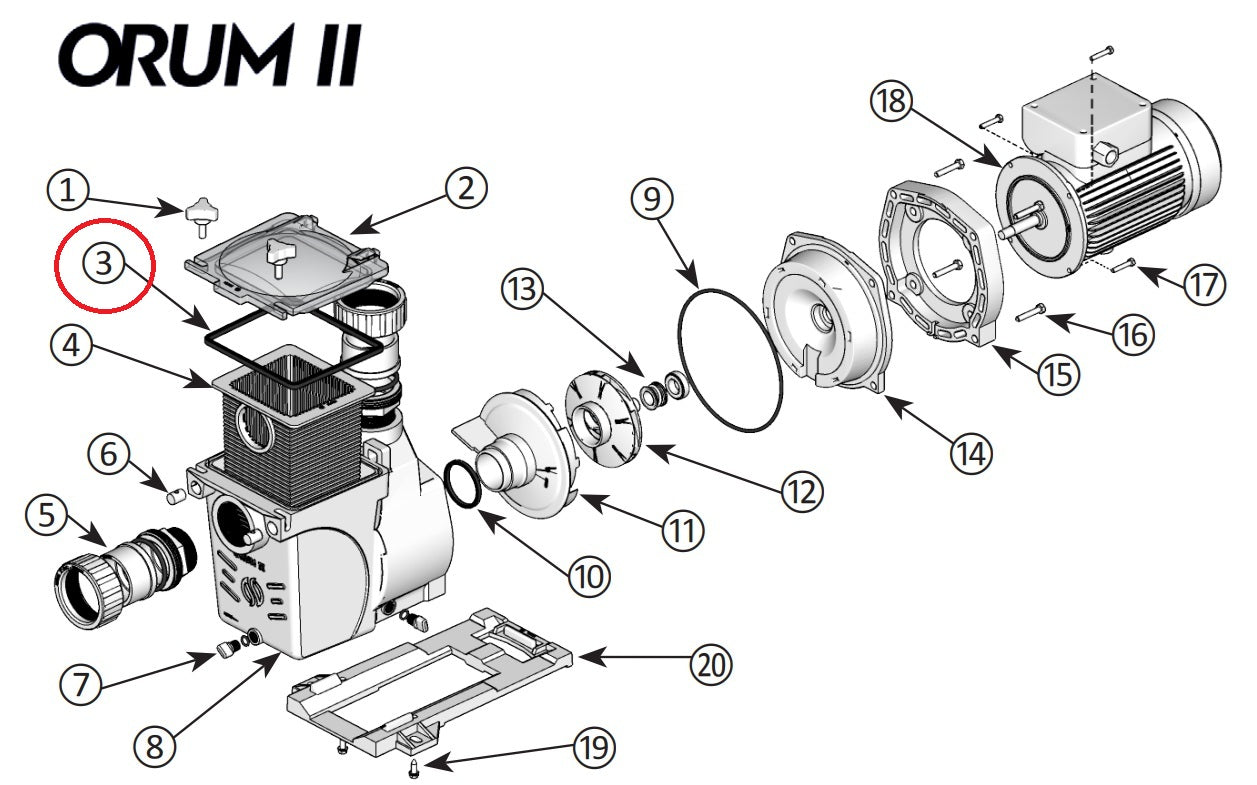 Empaque Tapa Bomba Orum 2 Nuevos Modelos