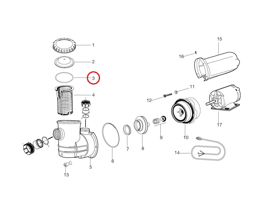 Empaque Oring Tapa Bomba Carvin LR