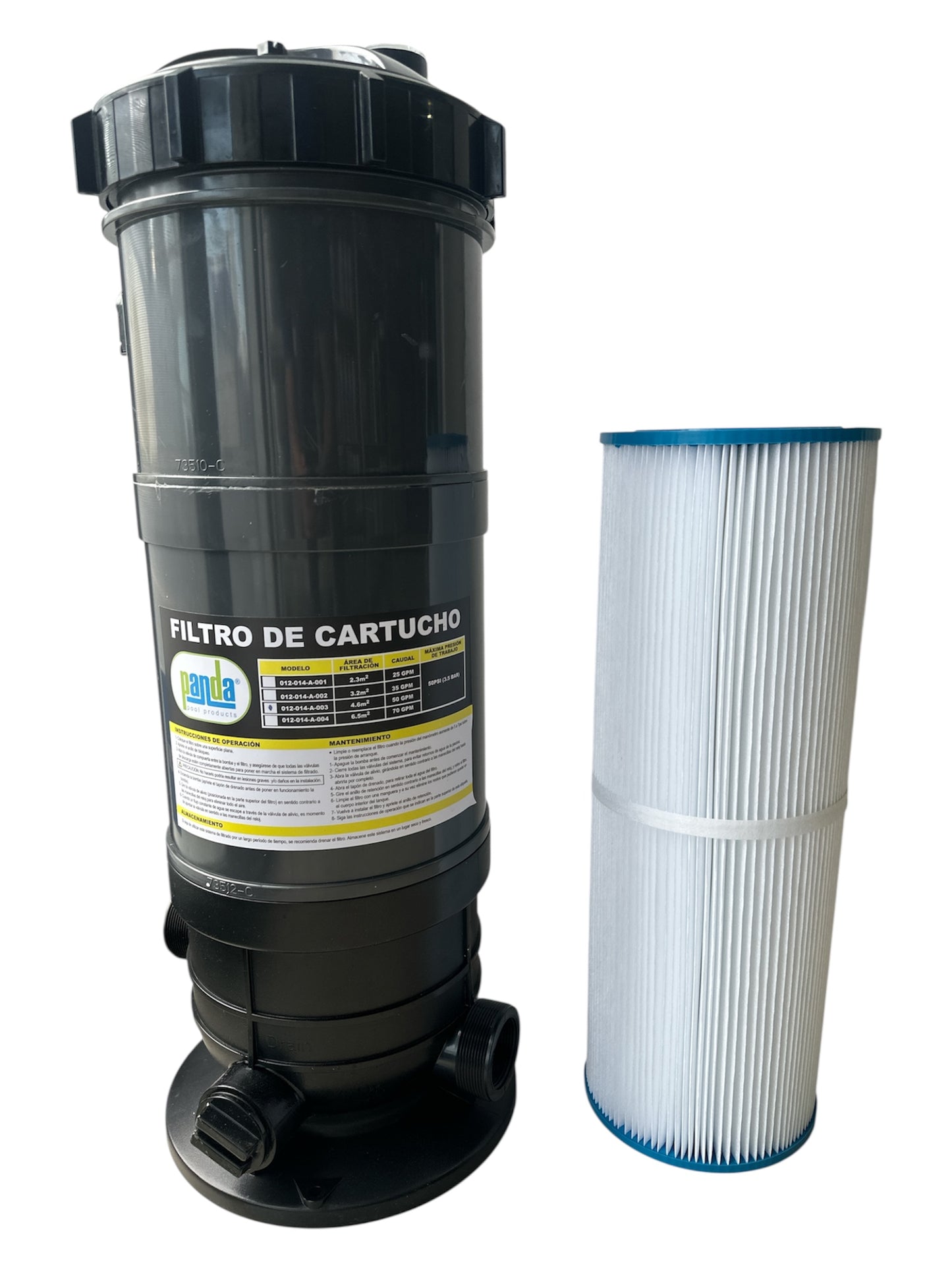 Filtro de Cartucho Panda 50 GPM