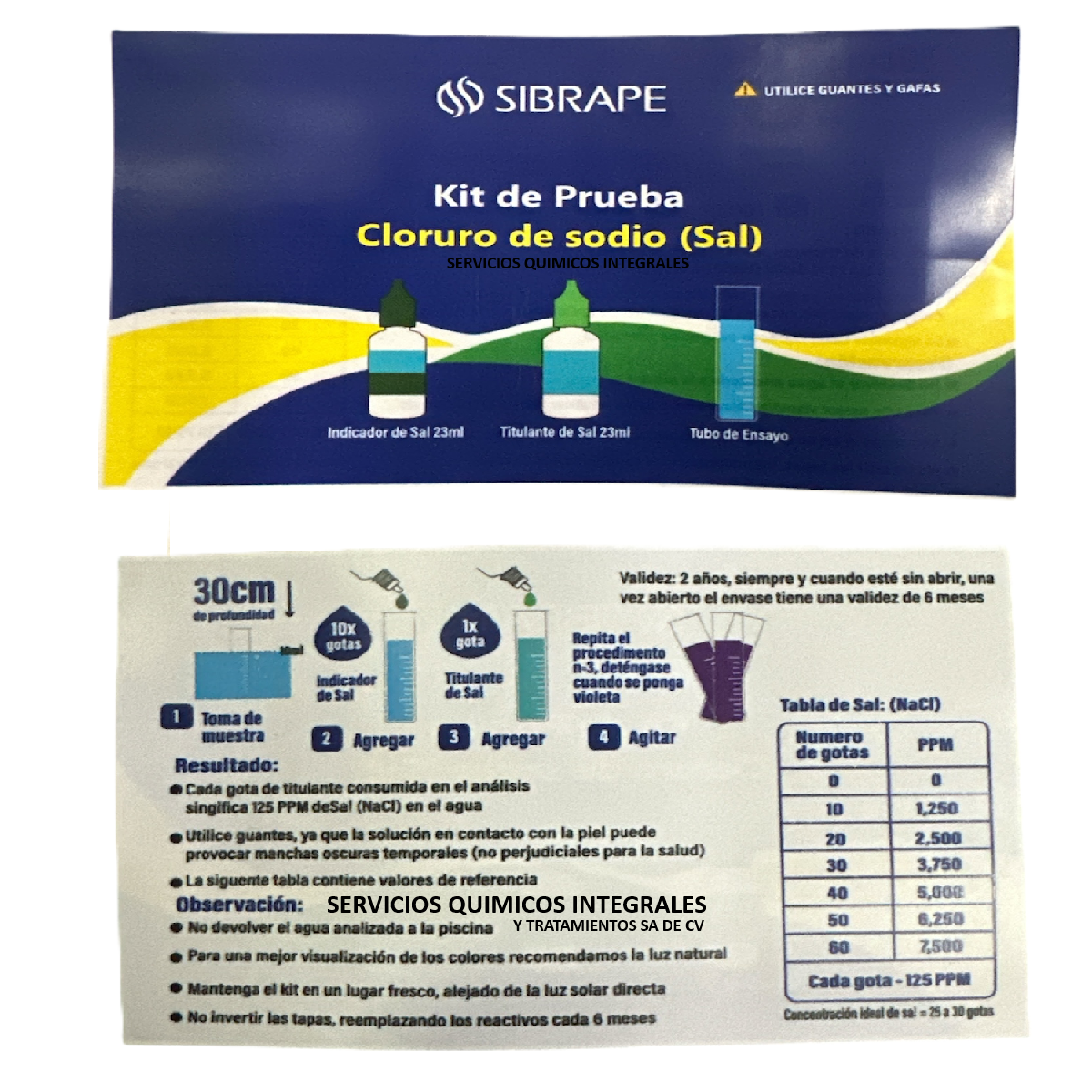 Kit Analizador Medidor de Sal Albercas Piscinas