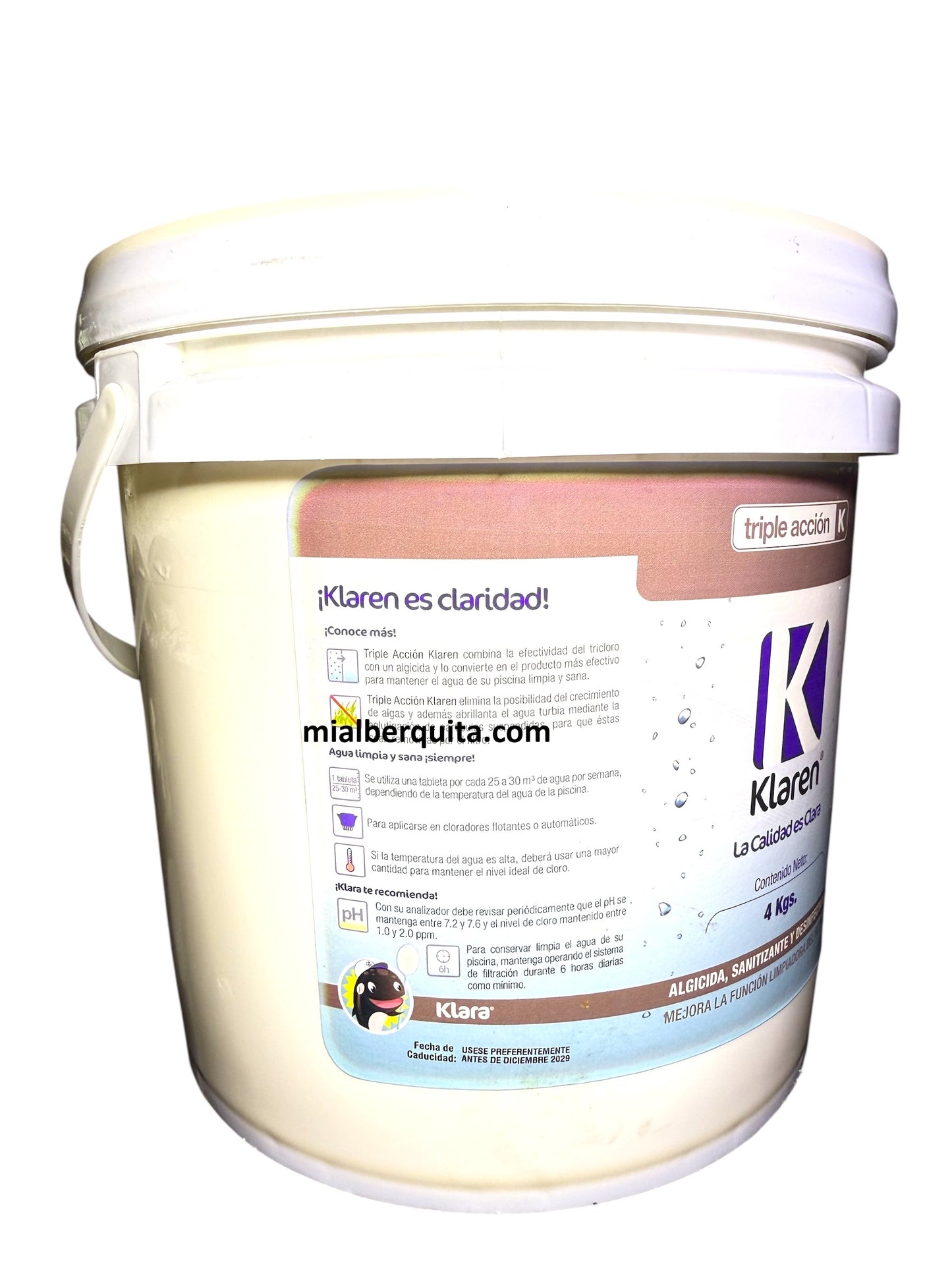 Cloro Triple Acción Klaren Tableta 3in 4 kg