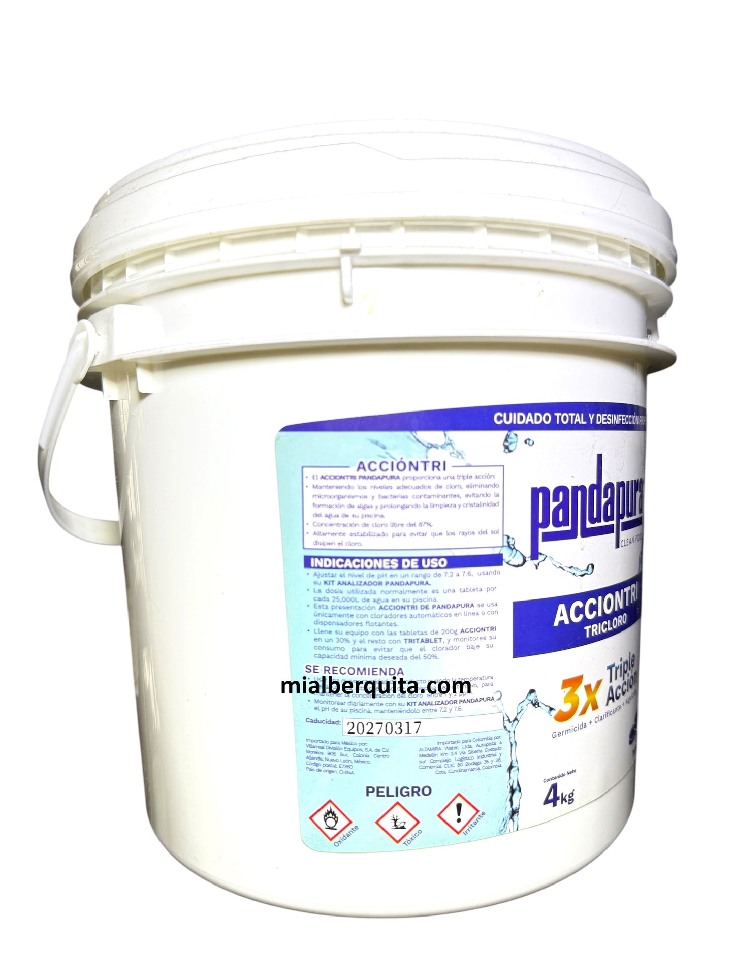 Cloro Triple Acción Pandapura Tableta 3in 4 kg