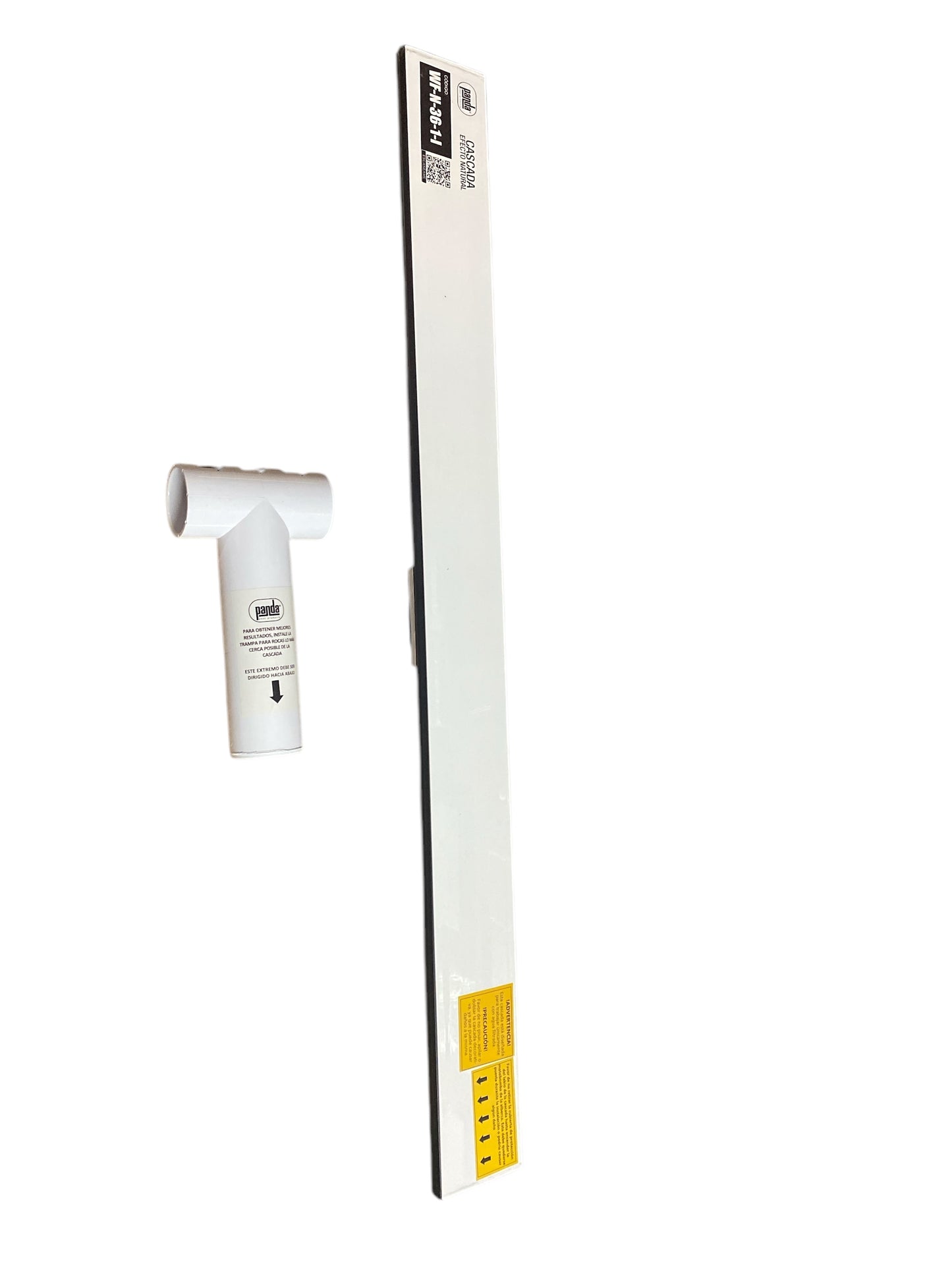 Cascada 36" Labio 1" con conexión inferior