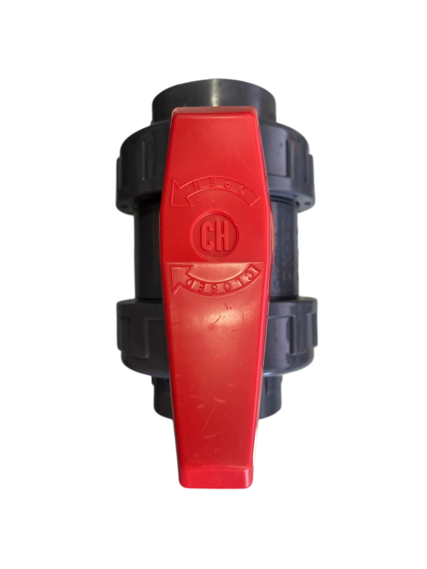 Válvula Bola 1.5" CH Aquaram Roja Doble Tuerca Union