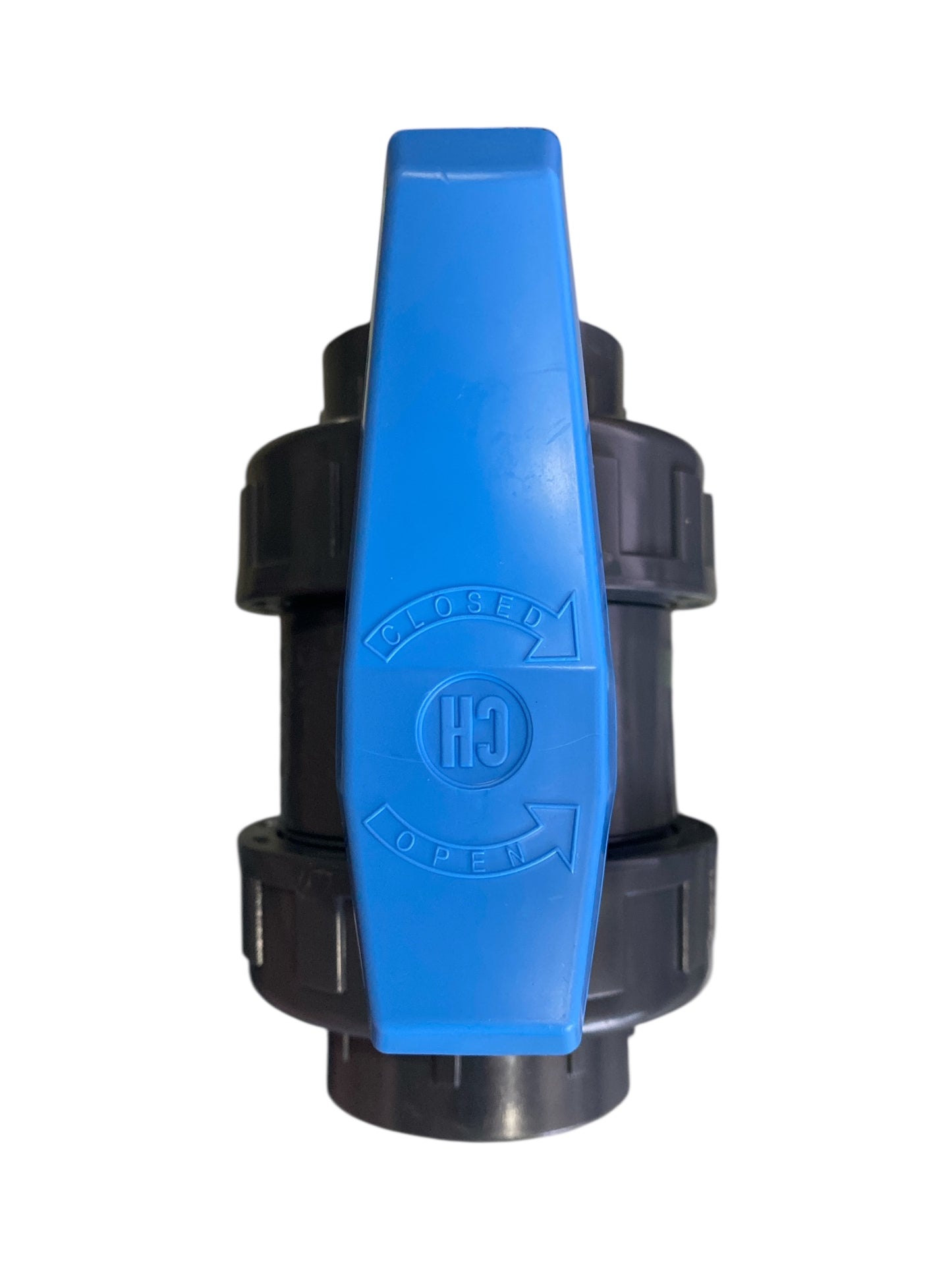 Válvula Bola 1.5" CH Aquaram Azul Doble Tuerca Union