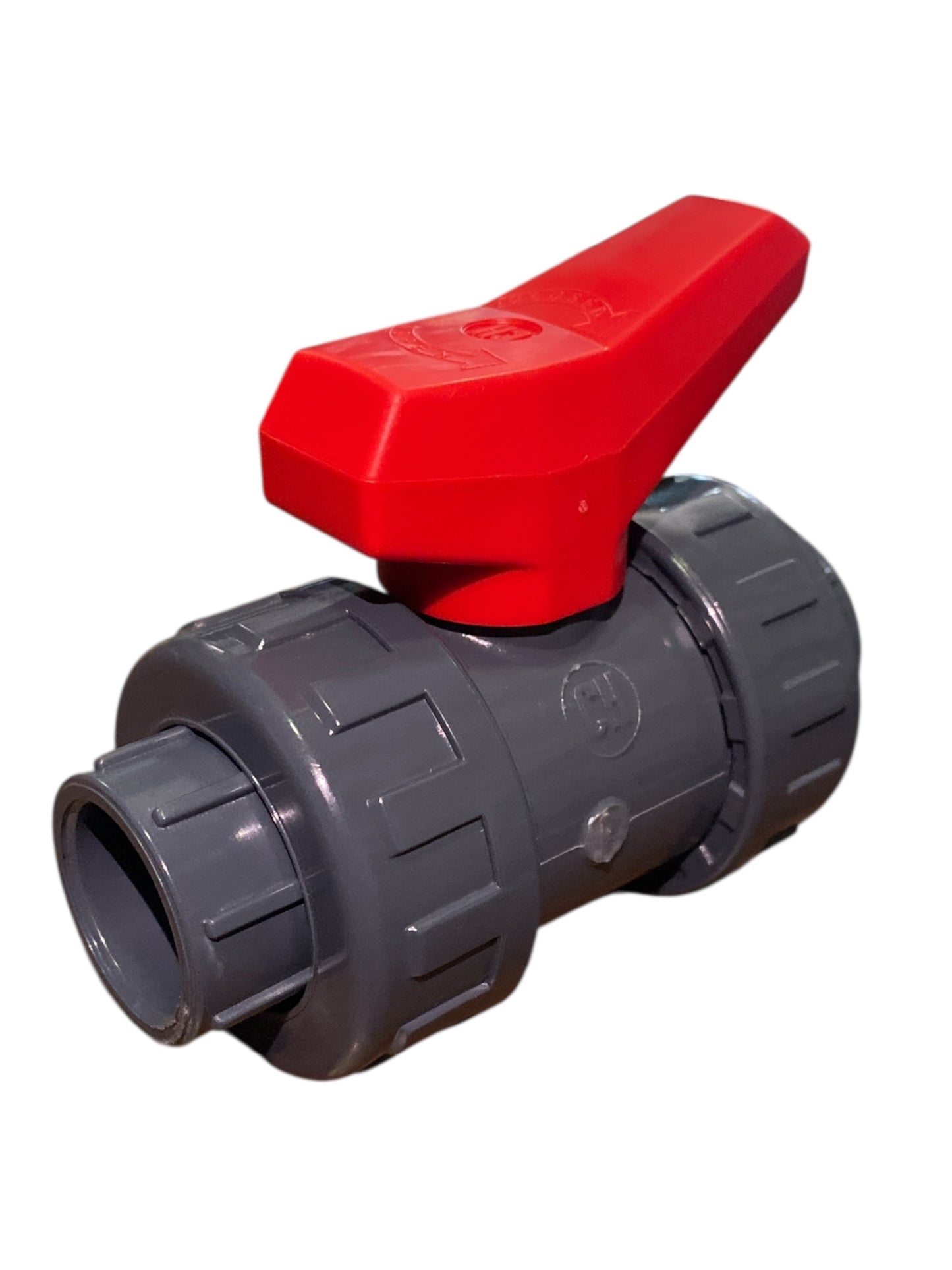 Válvula Bola 1/2" CH Aquaram Roja Doble Tuerca Union