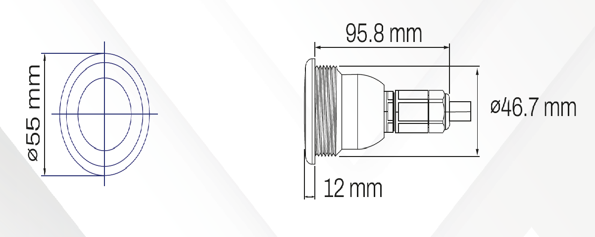 Reflector Lámpara Mini 1.5" Hax 9W RGBW