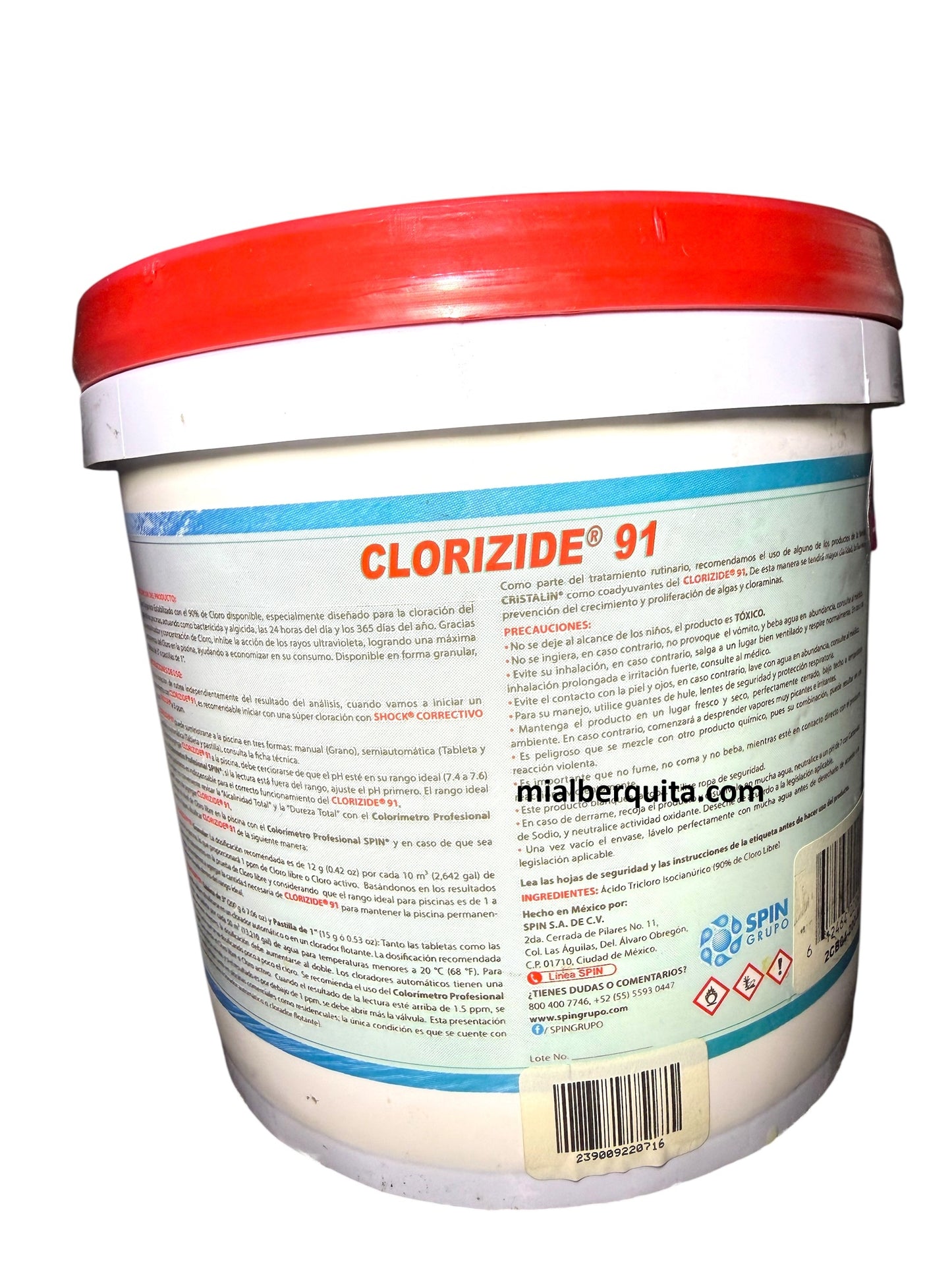 Tricloro Clorizide 91 Spin Polvo Fino 4.5 kg