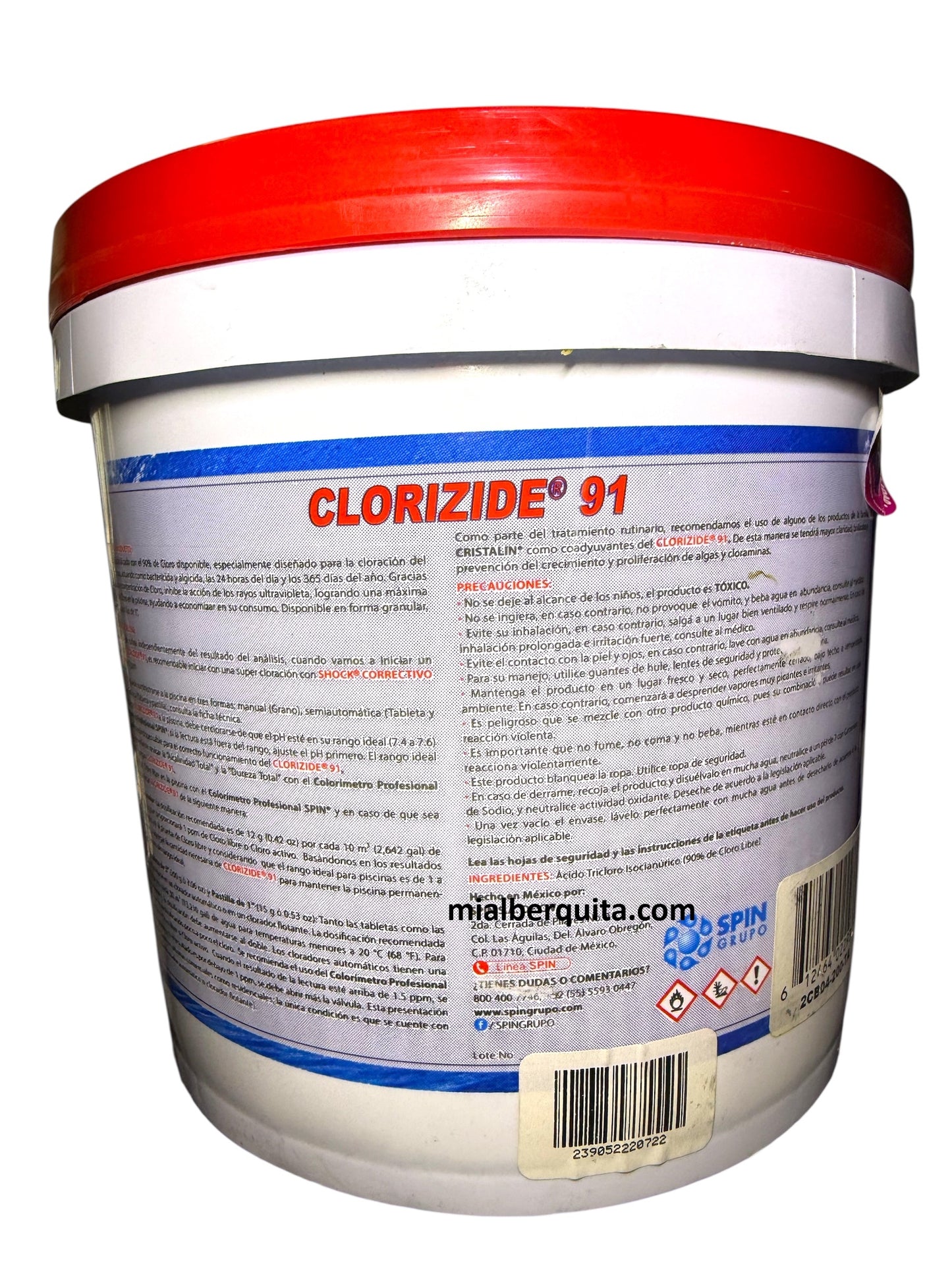 Tricloro Clorizide 91 Spin Tableta 3in 4.5 kg