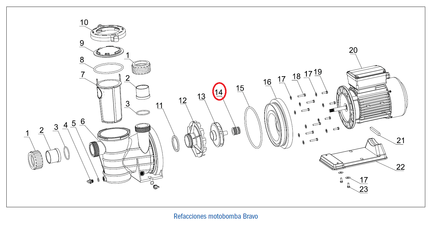 Sello Mecanico Bomba Watex Bravo