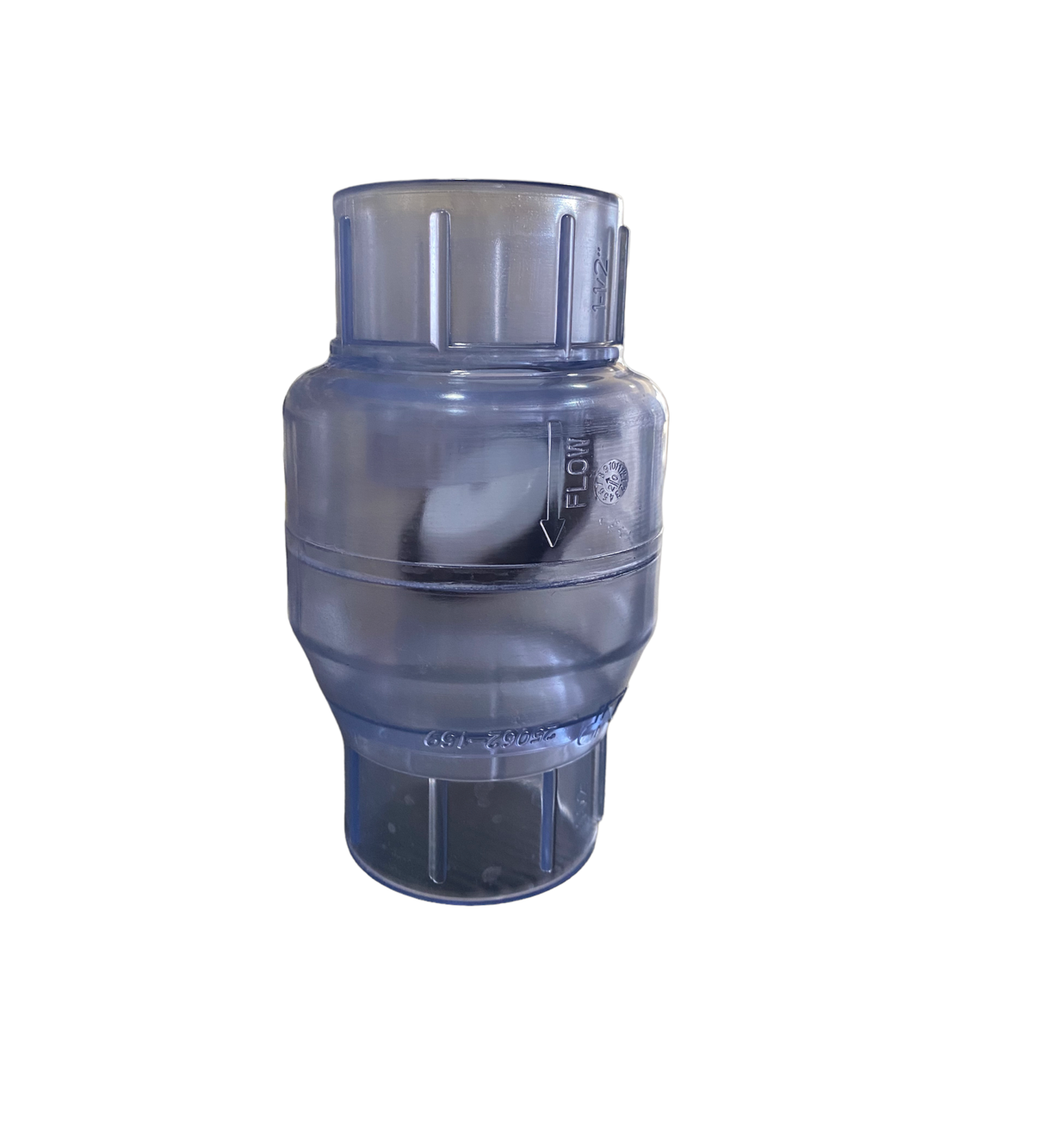 Válvula Check 1.5" CMP Vertical Transparente