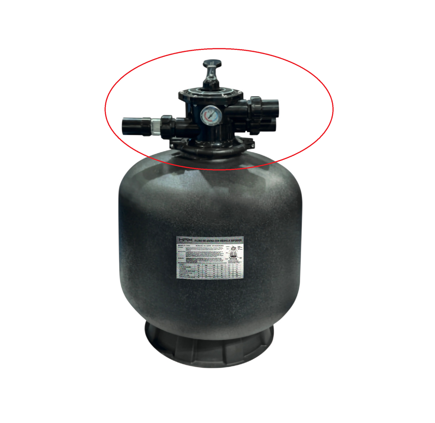 Valvula Superior Filtro Hax S 1.5" Nuevos Modelos