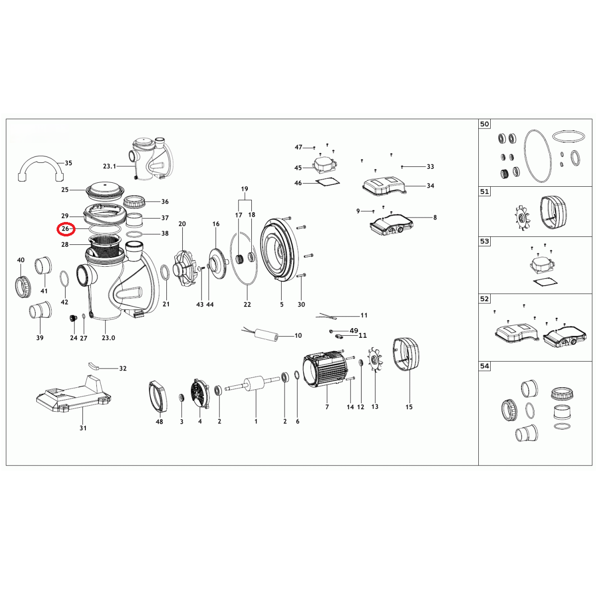 Empaque Oring Tapa Bomba Espa Silen 1HP 1.5HP