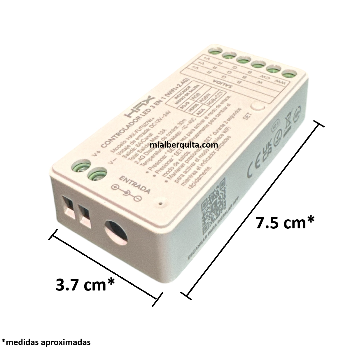 Controlador Hax 140W RGBW Wifi+2.4G