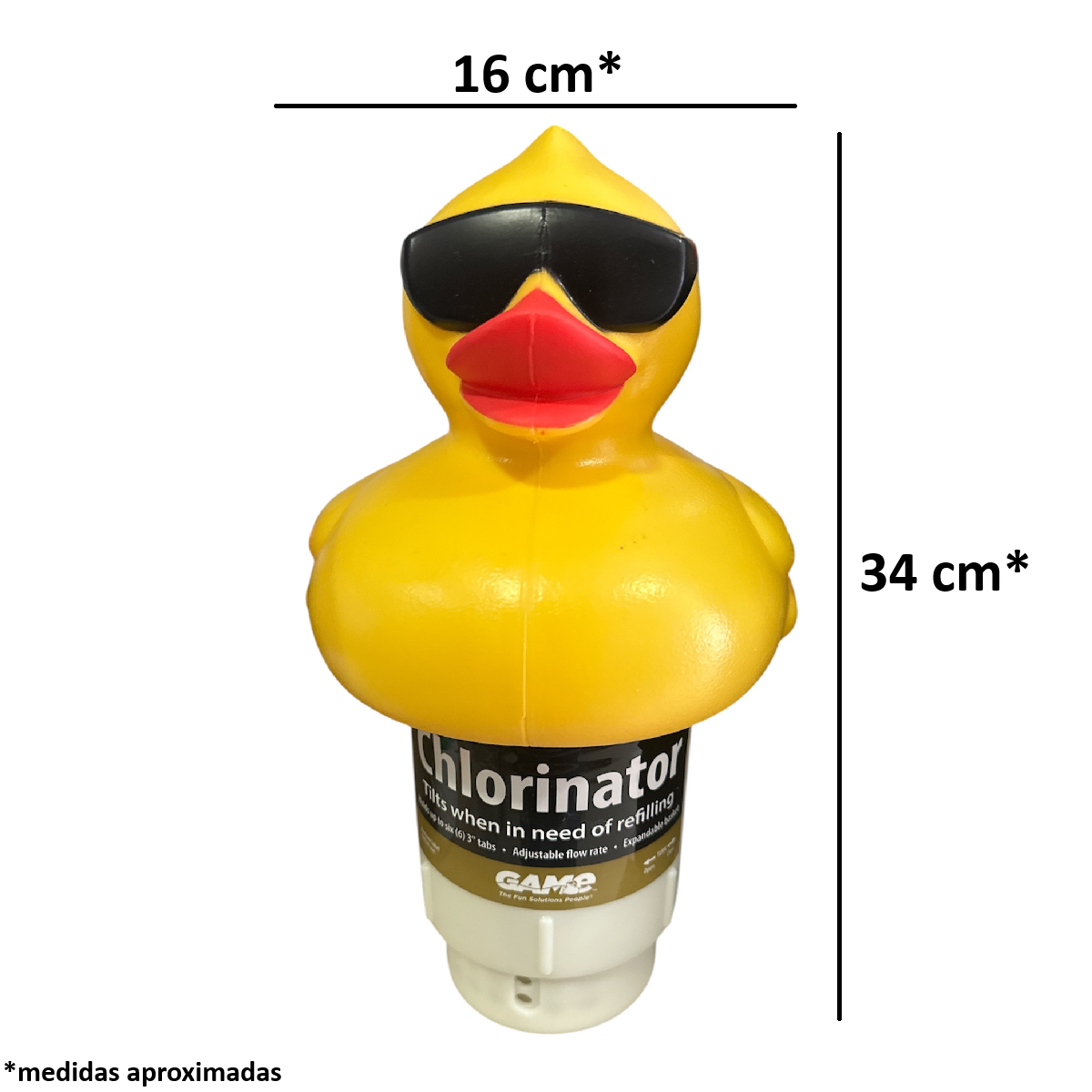 Flotador Dispensador Tabletas Cloro Pato
