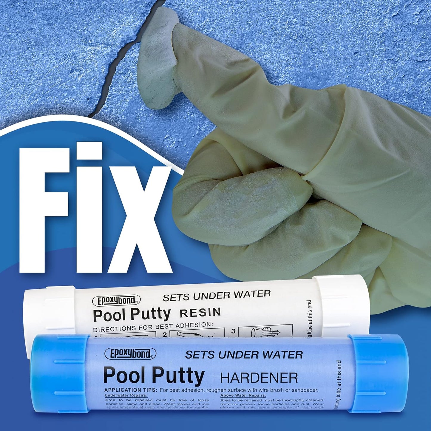 Sellador Pool Putty Reparador De Grietas