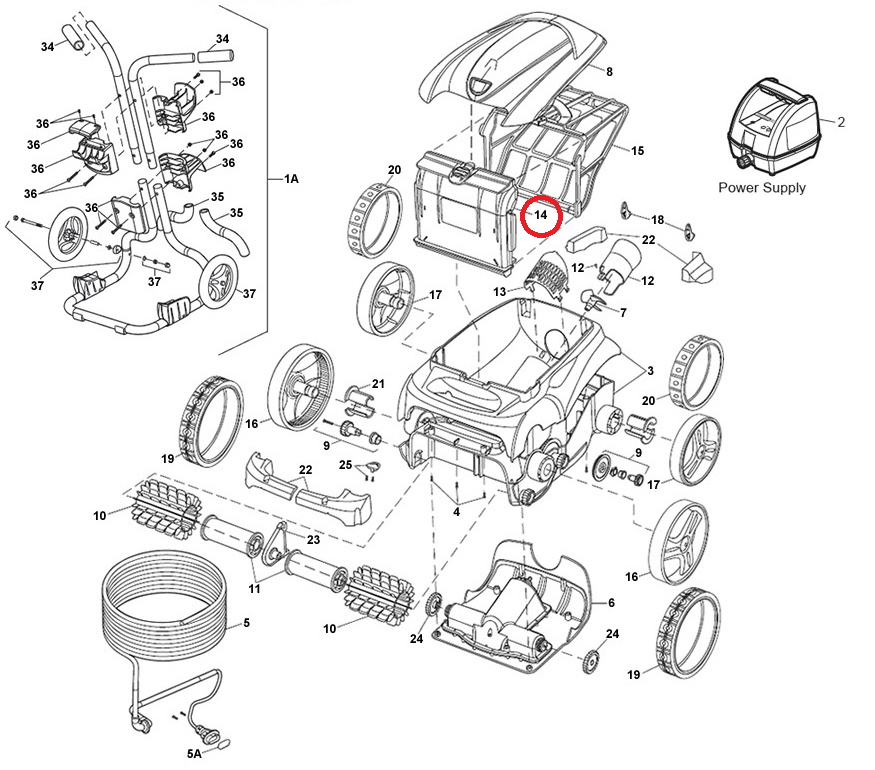 Tapa Canastilla Robot Polaris R0865100