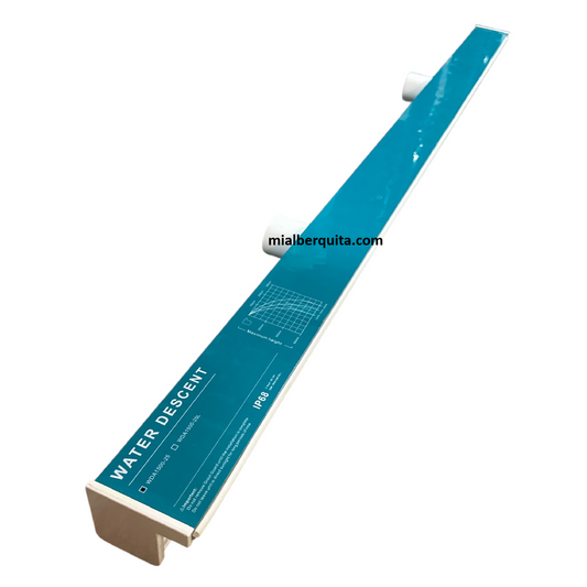 Cascada Natural 60" 150cm Labio 1" Conexión Trasera