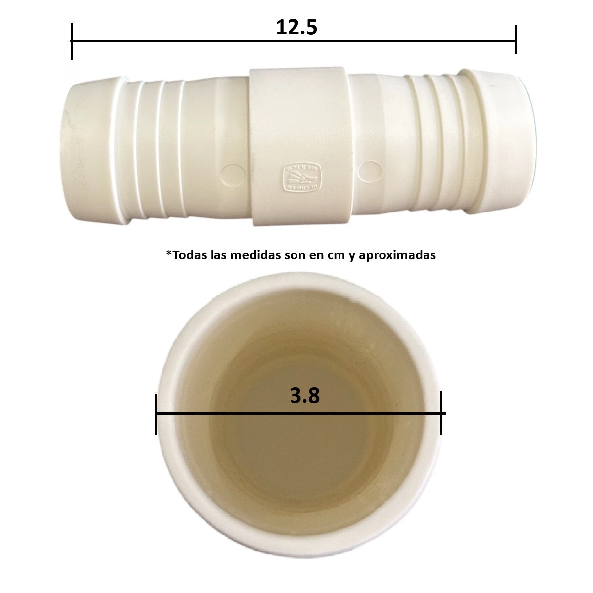 Conexion Adaptador Manguera- Manguera 1.5in