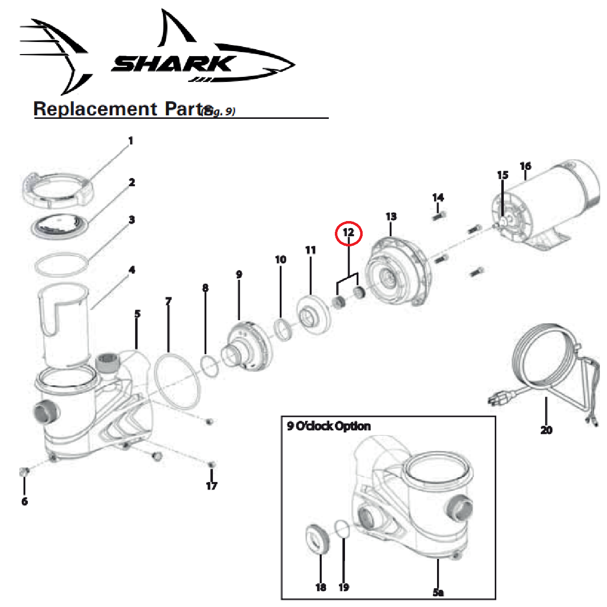 Sello Mecanico Bomba Carvin Shark