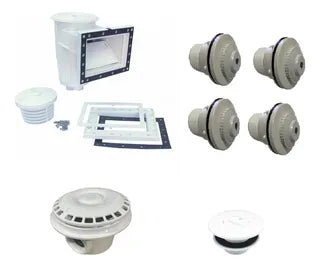 Kit Accesorios Empotrables Desnatador Alberca Fibra Vidrio