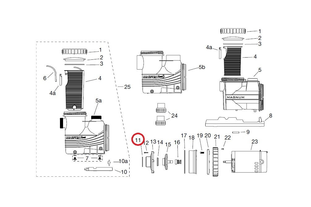 Empaque Oring Difusor Bomba Carvin Magnum Force