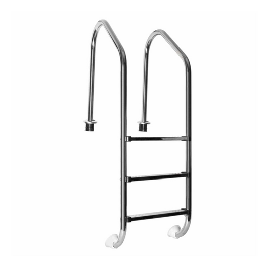 Escalera 3 Peldaños Completa Acero Inoxidable Panda