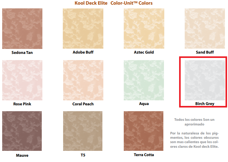 Kool Deck Birch Gray 4 Lb Acabado Banquetas