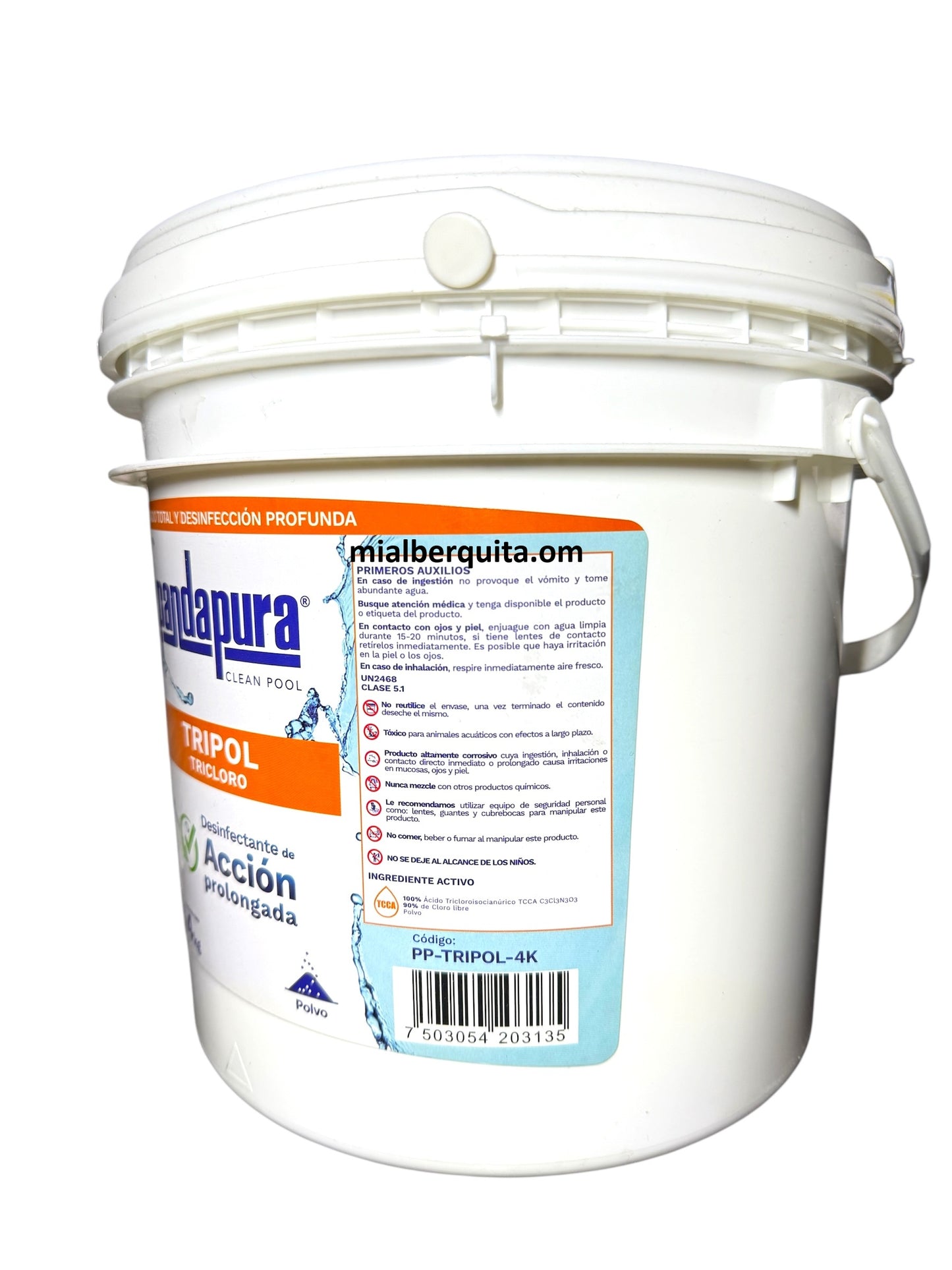 Tricloro Concentrado Pandapura Polvo Fino 4 kg