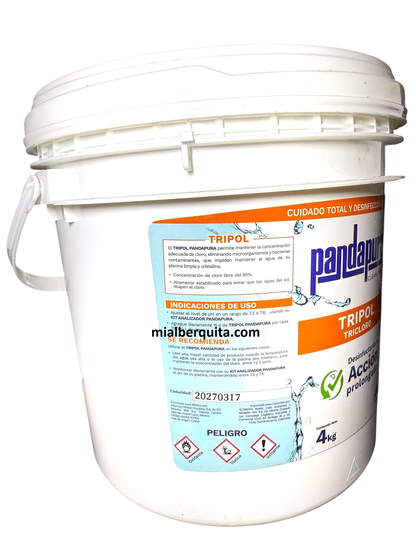 Tricloro Concentrado Pandapura Polvo Fino 4 kg