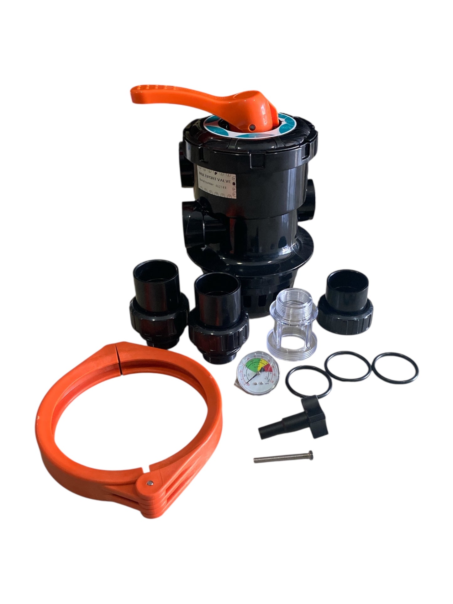 Valvula Superior Multipuertos Filtro Panda 28" Conexión 1.5"