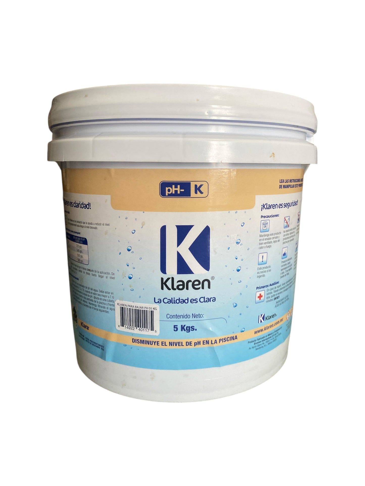 Bajar Ph Klaren Ph- 5Kg Polvo