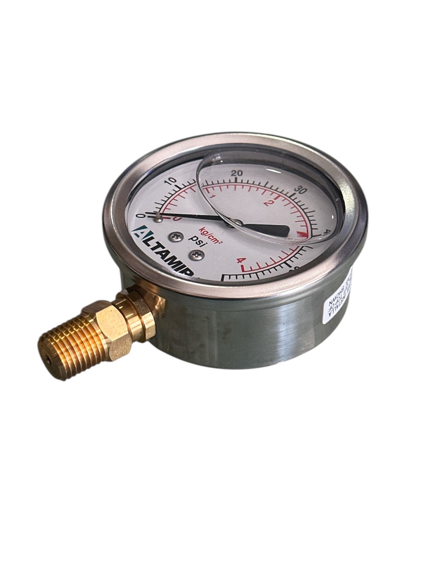 Manómetro Altamira Con Glicerina 60 PSI
