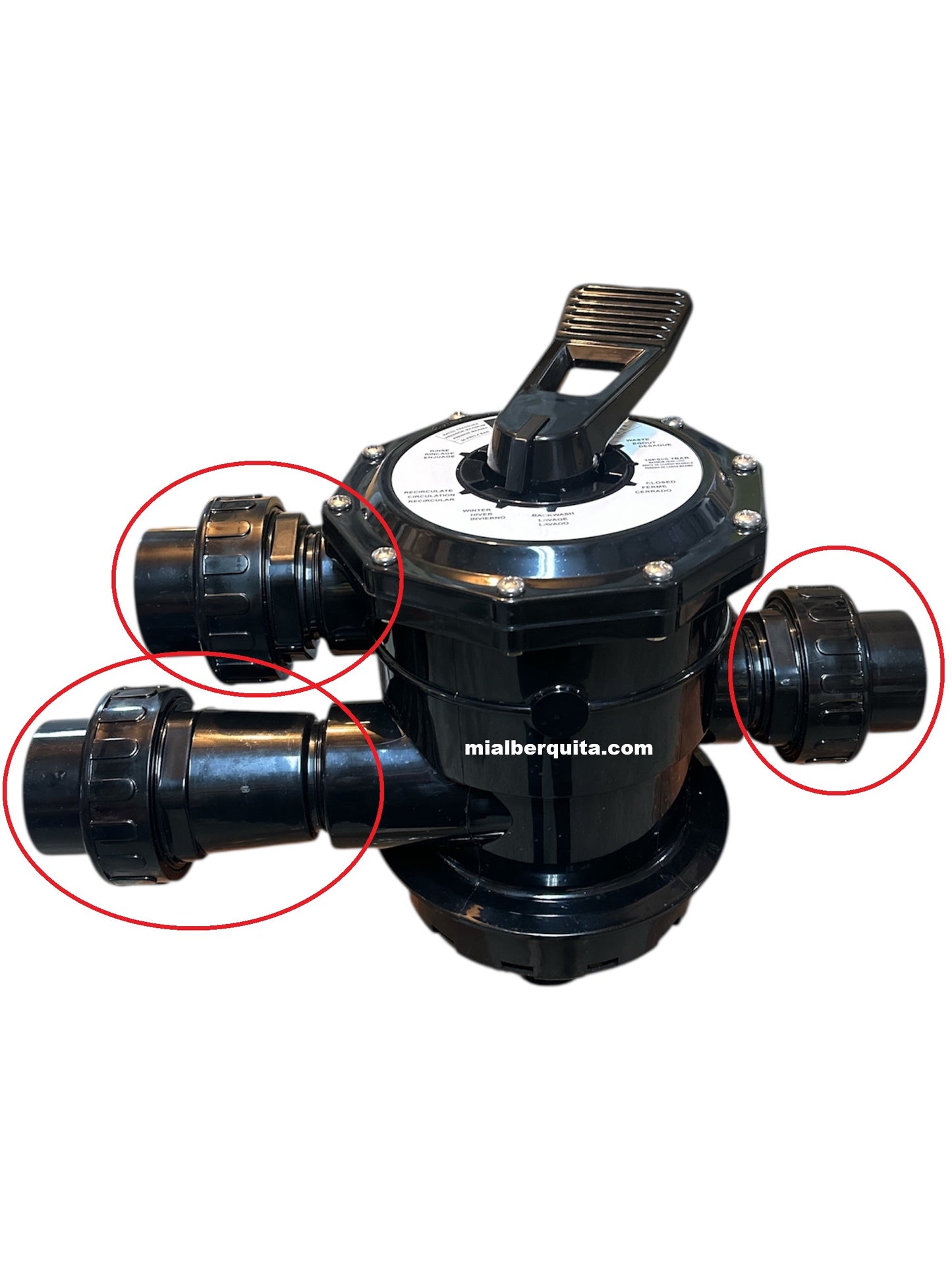 Conexiones Racors Valvula para Filtro Panda 31"