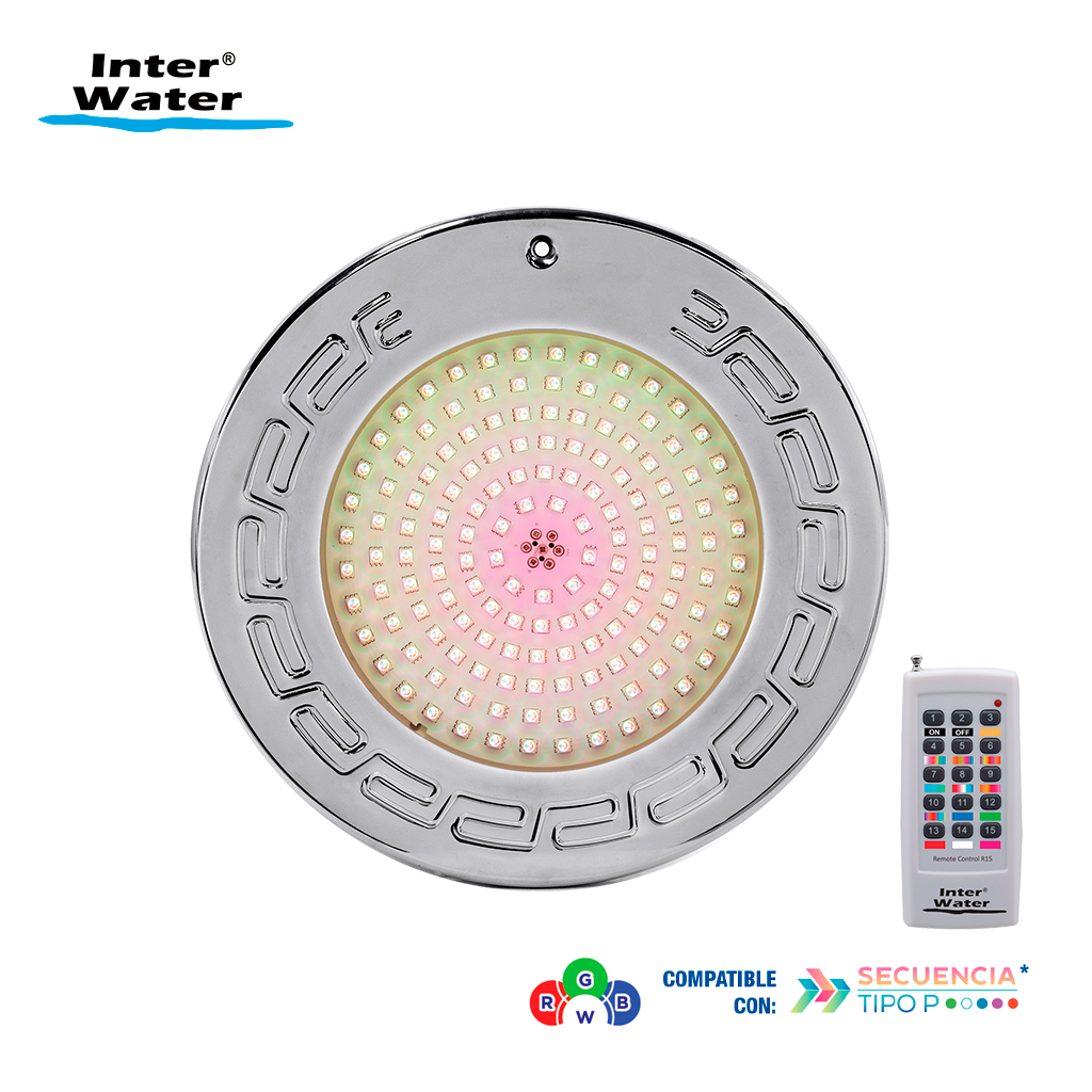 Reflector Inter Nova Led Rgbw 10w Nicho 15cm Control