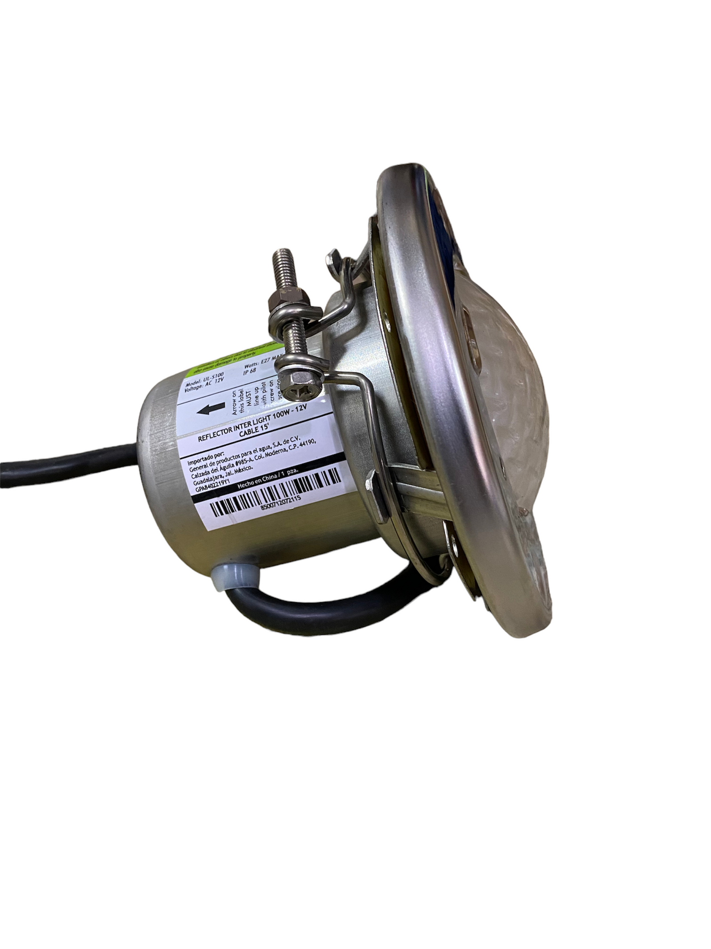 Reflector Lámpara 100W 12V Cable 15 Metros Luz Calida