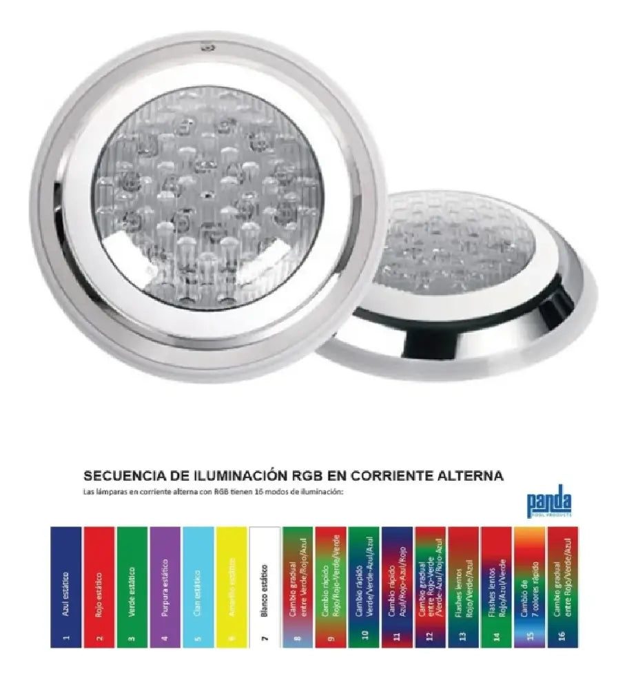 Lampara Reflector Led Rgb 25w Panda Deluxe