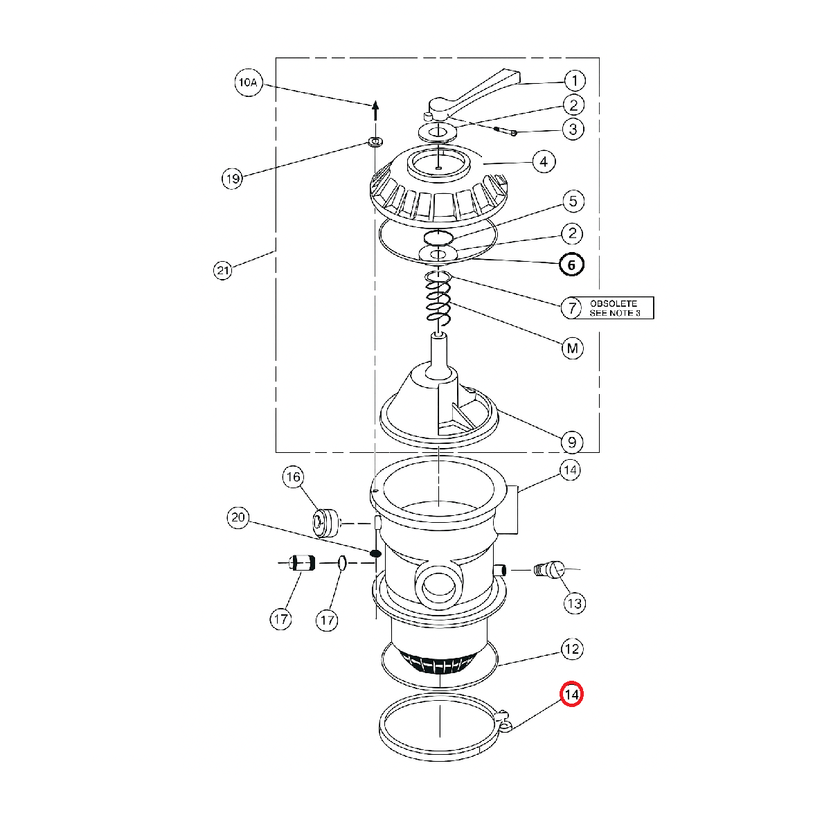 Abrazadera Valvula Filtro Pentair 1.5" 152165