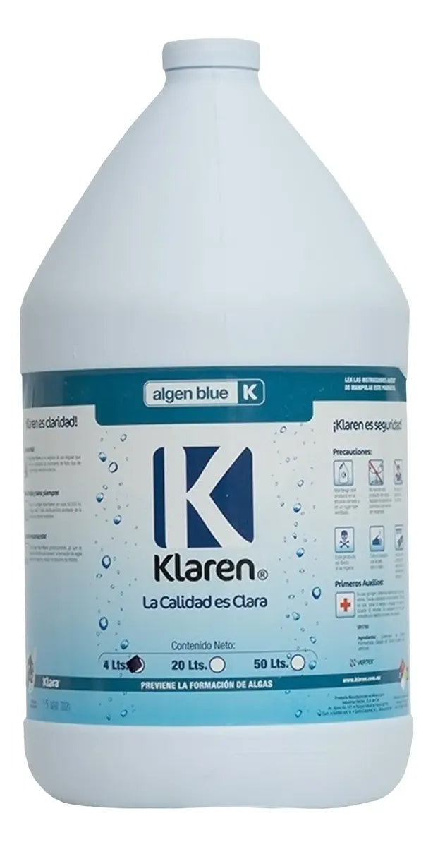 Algicida Preventivo Algen Blue Klaren 4 Lt