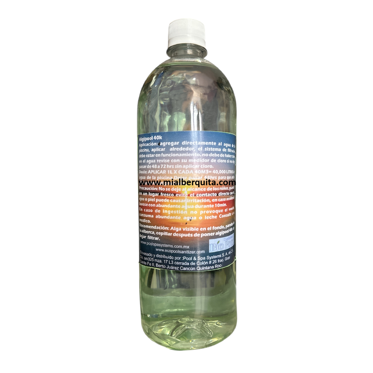 Alguicida Bactericida Biodegradable 1L Biopool