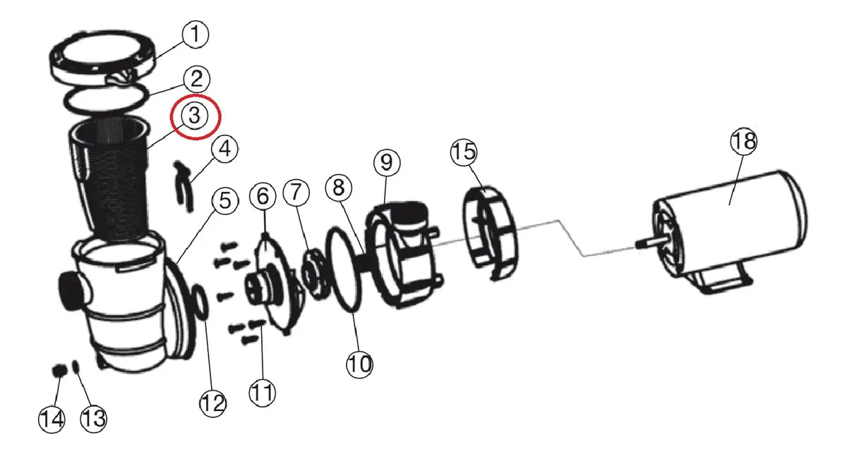 Refacción Canastilla Bomba Yukon Inter Water