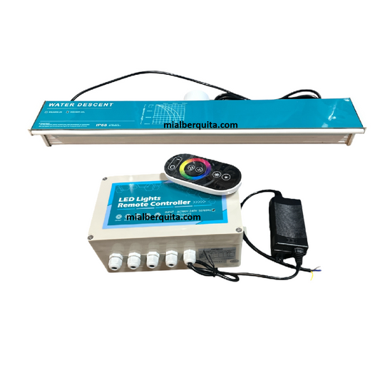 Cascada LED RGB 24" Labio 1" con control