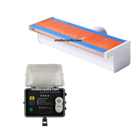 Cascada LED Watex Multicolor 12" Labio 1" con control transformador