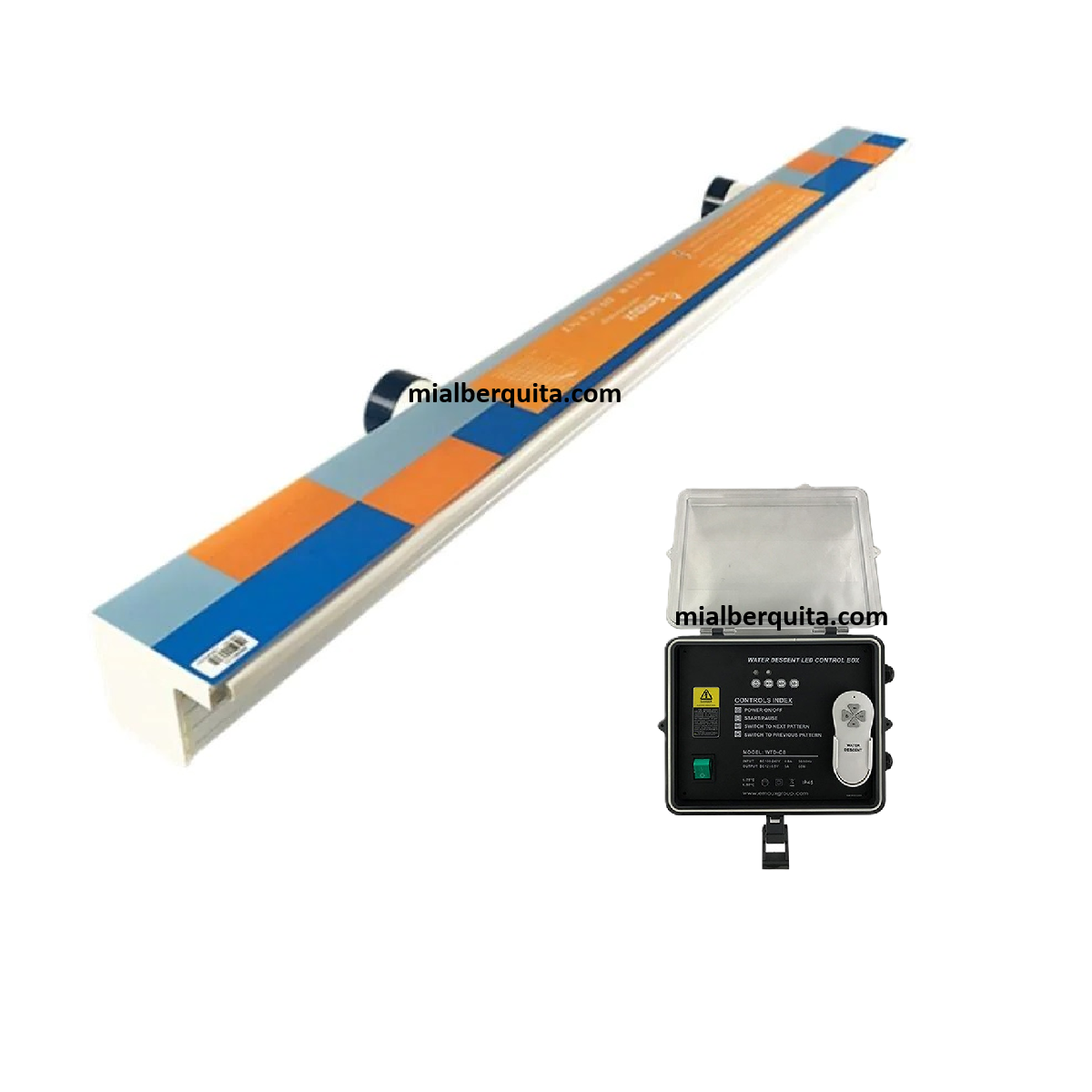 Cascada LED Watex Multicolor 48" Labio 1" con control transformador