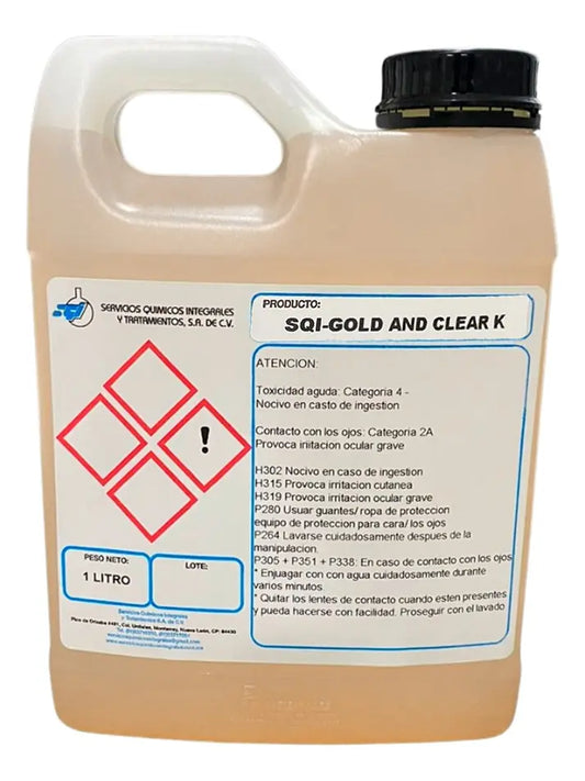 Clarificador Filtros Gold And Clear 1 L