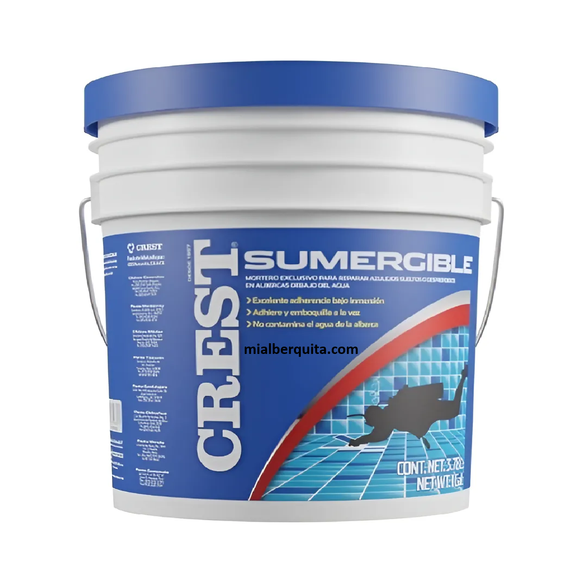 Adhesivo Pegaveneciano Crest Sumergible Blanco 1 Galón